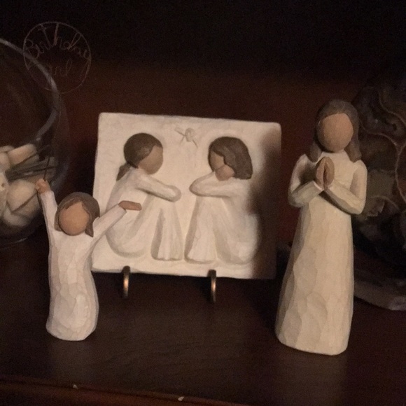THREE Willow Tree figurines